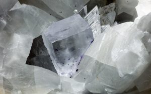Fluorite, gesso, calcite
